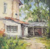 Andrei Kulakov, Untitled, oil on canvas 59 x 59cm