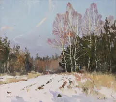 Viktor Koshevoi, Untitled, oil on board 43 x 48cm
