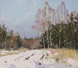 Viktor Koshevoi, Untitled, oil on board 43 x 48cm