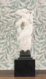 Richard Louis Garbe, Untitled, carved ivory on an ebony base