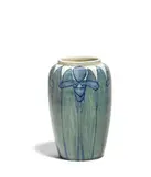 Newcomb College, Vase, probably decorated by Marie Medora Ross, high glaze pottery, with underglazed and impressed factory marks