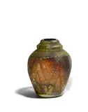 Vase by Cristallerie Daum, acid etched glass with foil inclusions, signed 'DAUM NANCY' with the cross of Lorraine, offered Oct 2018