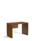 Jean Pascaud, Desk, made for the Cité Universitaire, Paris, oak, leather