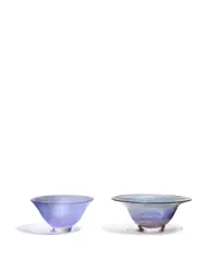 Two Graal Bowls by Edward Hald, for Orrefors, internally decorated glass, each engraved 'Orrefors S, offered Oct 2018