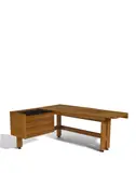 Robert Guillerme & Jacques Chambron, Desk, for Votre Maison, oak, stone
