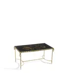 Maison Baguès, Coffee Table, brass, carved and polyhcromed wood, glass
