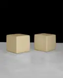 John Dickinson, Pair of Custom Cube Ottomans