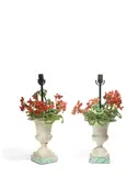 Tony Duquette, Pair of Urn Form Table Lamps