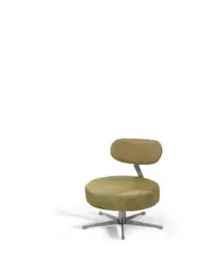 Swiss Modern, Unique Chair, chromed steel, dyed cowhide