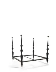 Unique Four Poster Bed by Tom Dixon, welded steel, sold Oct 2018
