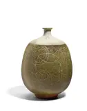 Vase by Peter Voulkos, glazed stoneware, incised 'VOULKOS' on the underside, sold Oct 2018