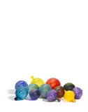 Group of Twelve Floats by Dale Chihuly, blown glass, offered Oct 2018