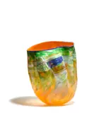 Dale Chihuly, Golden Yellow Soft Cylinder, blown glass, engraved 'Chihuly 93'