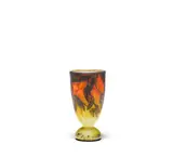 Prunus Vase by Cristallerie Daum, glass, overlaid and wheel-carved, acid etched mark 'Daum Nancy' with the Cross of Lorraine, offered Dec 2018