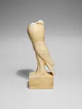 François Pompon, Pigeon Boulant, carved marble, engraved 'POMPON', together with a certificate of authenticity from Liliane Colas