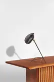 Serge Mouille, Trépied Table Lamp, designed 1953, for Ateliers Serge Mouille, enameled steel, enameled aluminum, brass