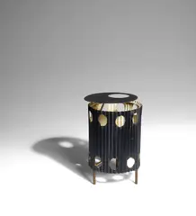 Mathieu Matégot, Java Table Lamp, designed 1954, corrugated iron