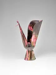 Vaso Pavone by Fausto Melotti, glazed stoneware, impressed mark 'MELOTTI MILAN ITALY', sold Dec 2018
