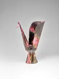 Fausto Melotti, Vaso Pavone, glazed stoneware, impressed mark 'MELOTTI MILAN ITALY'