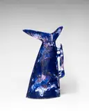 Fausto Melotti, Vaso Brocca, glazed stoneware, impressed mark 'FAUSTO MELOTTI MADE IN MILAN ITALY' and paper label 'No