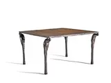 Ingrid Donat, Table aux Caryatides, wood, patinated bronze