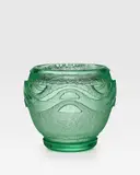 Cristallerie Daum, Vase, deep acid-etched glass, engraved 'DAUM NANCY FRANCE' with the Cross of Lorraine
