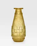 Cristallerie Daum, Vase, deep acid-etched glass, engraved 'DAUM NANCY FRANCE' with the Cross of Lorraine