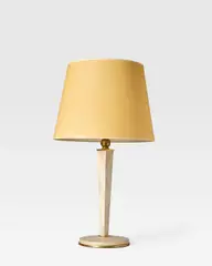 Maison Dominique, Table Lamp, parchment, gilt bronze, paper