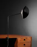 Serge Mouille, Agrafée Simple Lamp, designed 1956, for Ateliers Serge Mouille, enameled steel, enameled aluminum, brass