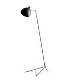 Serge Mouille, Simple Floor Lamp, designed 1953, for Ateliers Serge Mouille, enameled steel, enameled aluminum, brass