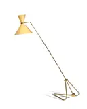 Robert Mathieu, 56 Floor Lamp, brass, paper
