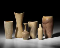 Gunnar Nylund, Group of Seven Vases