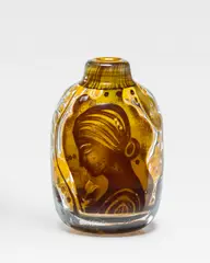 Edvin Öhrström, Ariel Vase, for Orrefors, cased glass with controlled air bubbles, engraved 'Orrefors Sweden ARIEL Nr