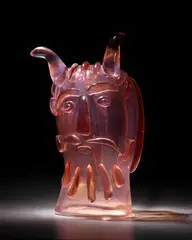 Pablo Picasso, Centauro, for Fucina Angeli Venezia, executed by Egidio Costantini, blown glass, with iridescent surface, engraved 'P