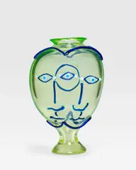 Jean Cocteau, Trinita, for Fucina Angeli Venezia, executed by Egidio Costantini, blown glass with applied decoration, engraved 'J Cocteau E