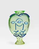 Jean Cocteau, Trinita, for Fucina Angeli Venezia, executed by Egidio Costantini, blown glass with applied decoration, engraved 'J Cocteau E
