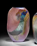 William Morris, Shard Vase, blown and applied glass, engraved 'William Morris 1980 300'