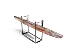 Bertil Vallien, Monumental Boat, height of glass suspended 24in (61cm)