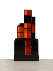 Paul Theodore Frankl, Skyscraper Bookcase, produced by Frankl Galleries, lacquered wood