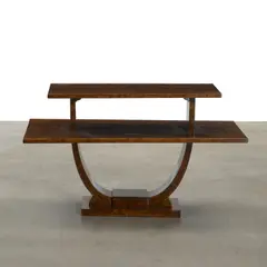 Jules Leleu, Rectangular Two Tiered Side Table