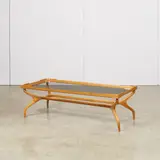 Guiseppi Scapinelli, Coffee Table, peroba de campos wood, glass