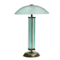 Table Lamp by Pietro Chiesa, for Fontana Arte, brass, clear and frosted glass, sold Apr 2018