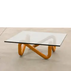 Harvey Probber, Python Table, oak, glass