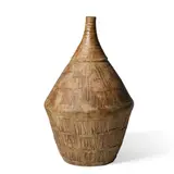 Peter Voulkos, Large bottle vase, glazed stoneware, signed 'Voulkos'