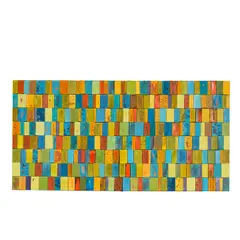 Multi Color Tile Assemblage by Doyle Lane, glazed stoneware, sold Apr 2018