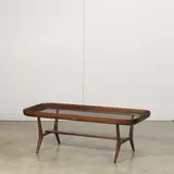 Giuseppe Scapinelli, Coffee Table, peroba de campos, glass