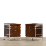 Jules Wabbes, Pair of Small Chests of Drawers