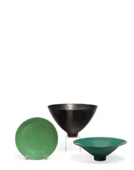 James Lovera, Assorted Group of Eight Bowls, glazed earthenware