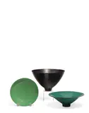 James Lovera, Assorted Group of Eight Bowls, glazed earthenware