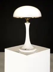 Table Lamp by John Dickinson, porcelain, enamel and brass, sold Apr 2018